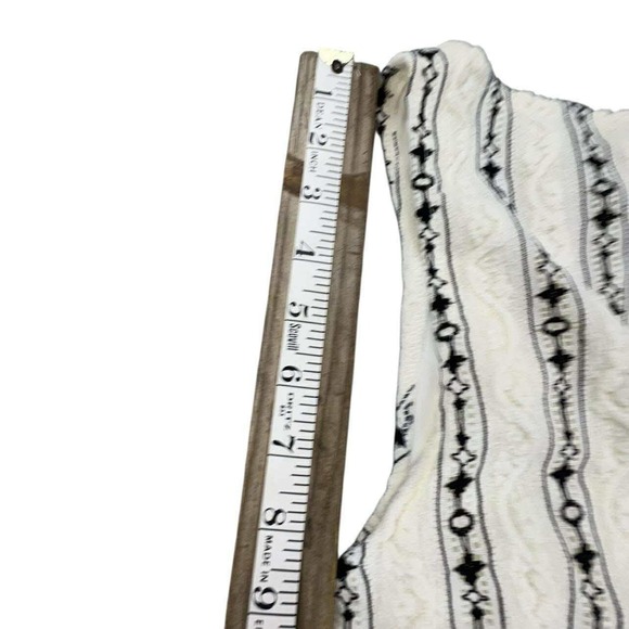 West‎ of Melrose White Black Striped Lace Tie Waist Mini Dress NWT - Picture 15 of 15